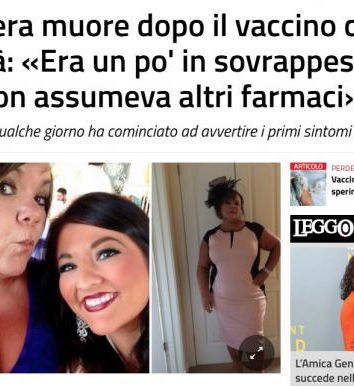 Infermiera morta dopo vaccino contro l’obesità…