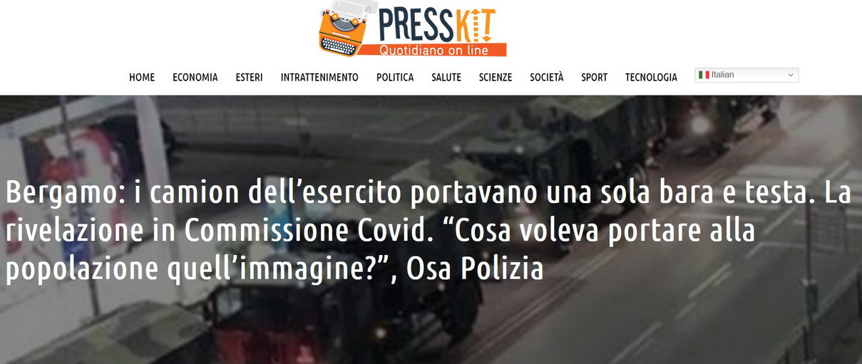 Un’unica bara sui camion di Bergamo… article-post