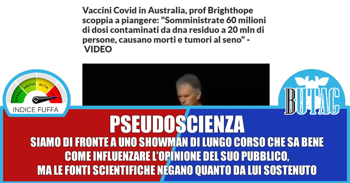 Ian Brighthope e la disinformazione sui vaccini