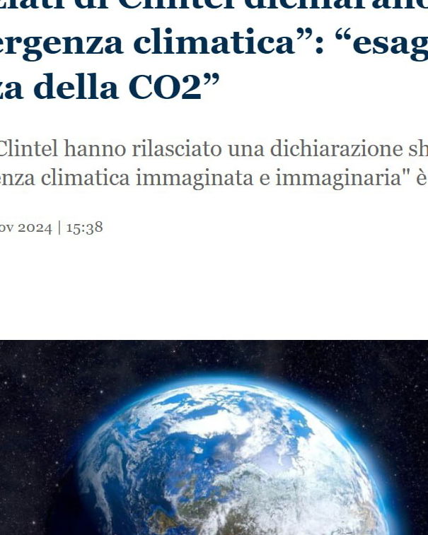 Gli scienziati di Clintel non sono rappresentativi article-post