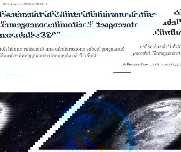 Gli scienziati di Clintel non sono rappresentativi