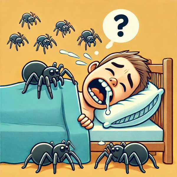 Leggenda urbana: non mangiamo 8 ragni nel sonno