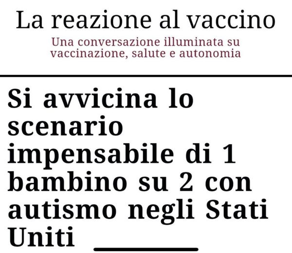 No, non ci avviciniamo a 1 bambino su 2 con autismo negli USA