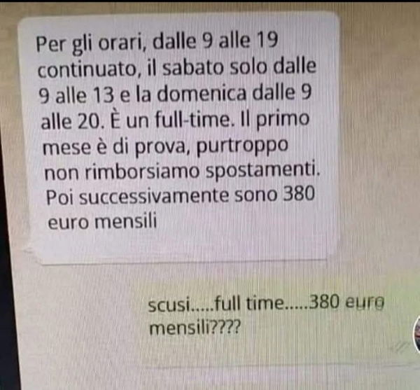 I giovani, la voglia di lavorare e i post senza fonte