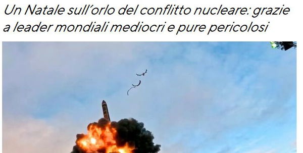Un Natale sull’orlo del conflitto nucleare