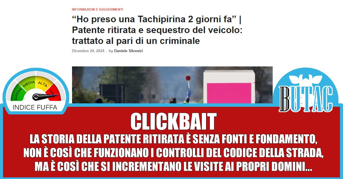 Tachipirina, ibuprofene e patente di guida