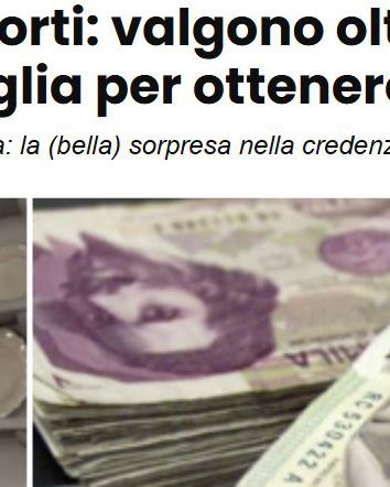 I 205 milioni di lire trovati in cucina