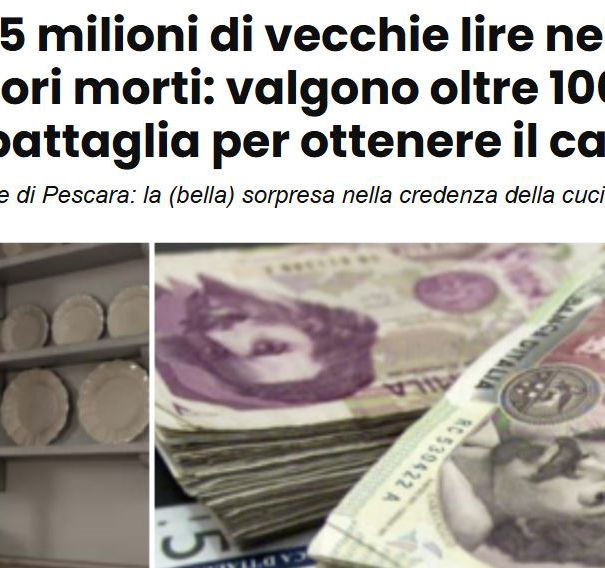 I 205 milioni di lire trovati in cucina article-post