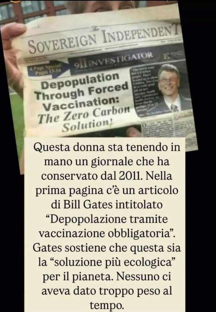 Bill Gates e il giornale conservato dal 2011 article-post