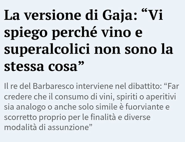 La Stampa e la difesa d’ufficio del vino