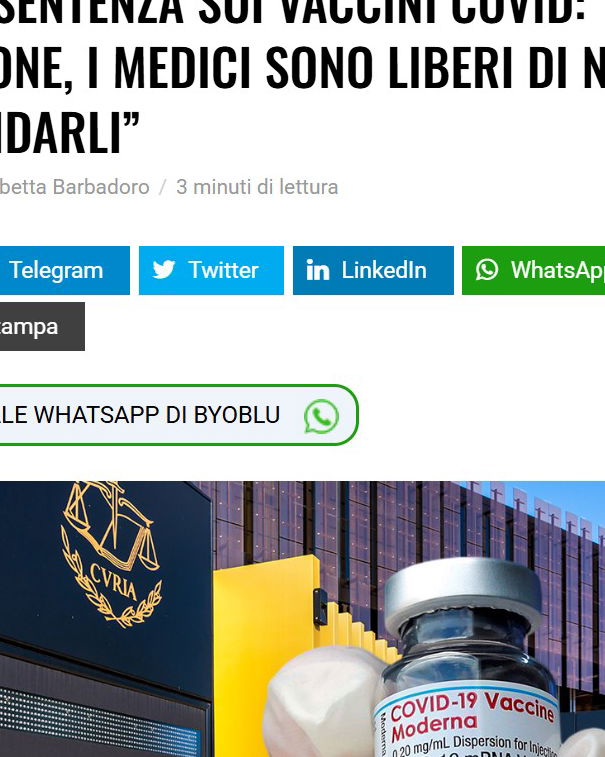 La prescrizione dei vaccini e le sentenze respinte article-post