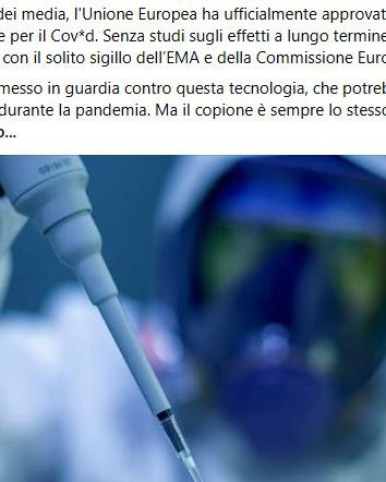 Kostaive, il vaccino anti-COVID di nuova tecnologia