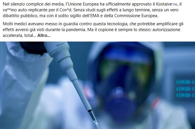 Kostaive, il vaccino anti-COVID di nuova tecnologia article-post