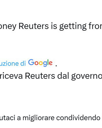 Reuters, i 9 milioni del Pentagono e Elon Musk