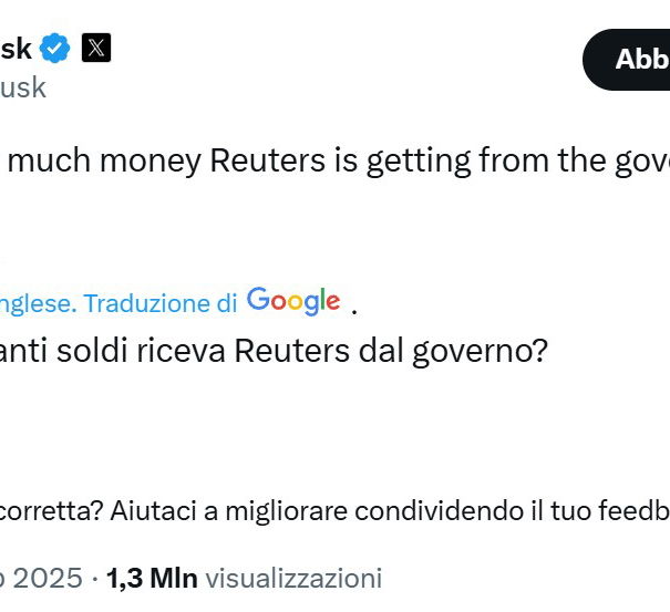 Reuters, i 9 milioni del Pentagono e Elon Musk article-post