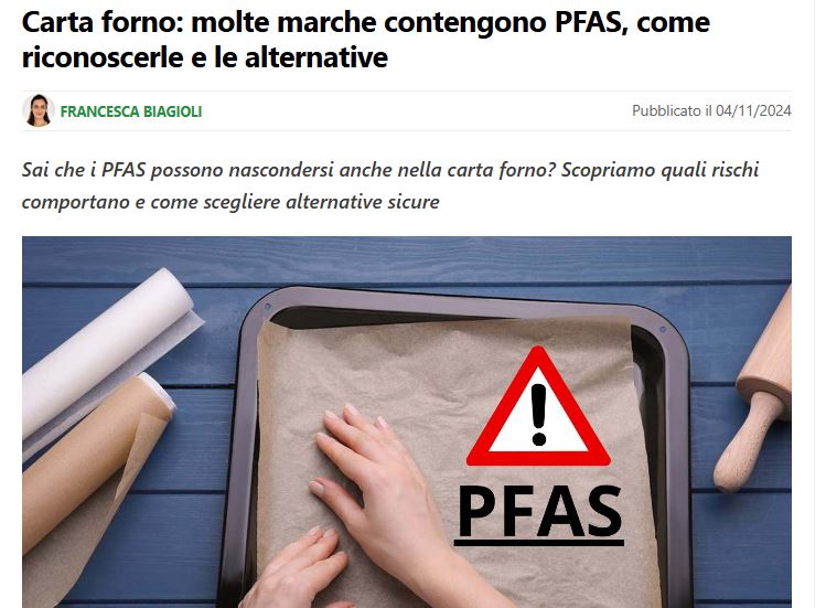 I PFAS nella carta da forno article-post