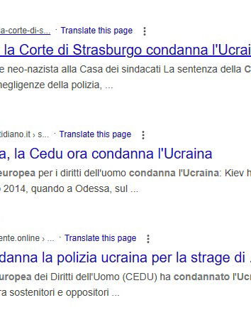 Odessa e la sentenza della CEDU