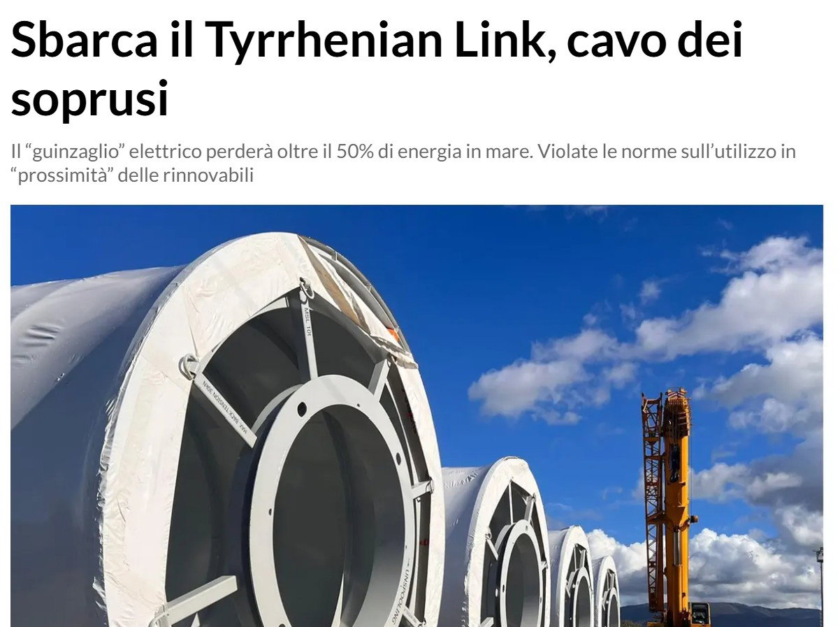 Tyrrhenian Link e perdite di energia: facciamo chiarezza article-post