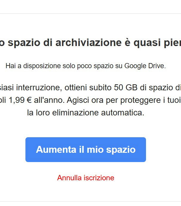 Il tuo spazio di archiviazione article-post