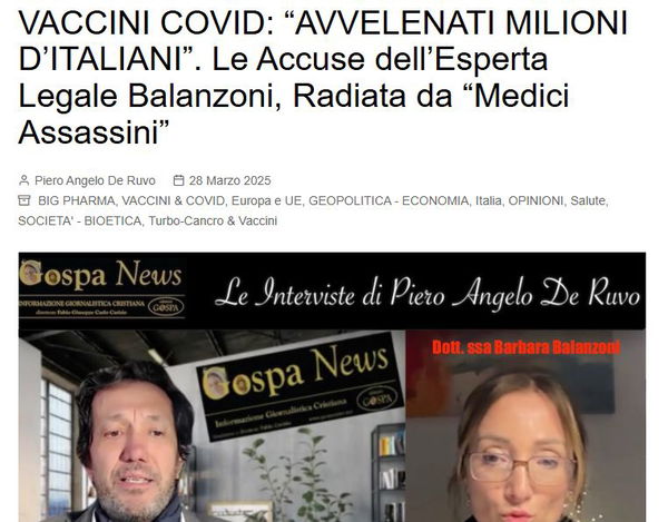 …bisogna trovarsi davanti a un vaccino, e questo non lo è