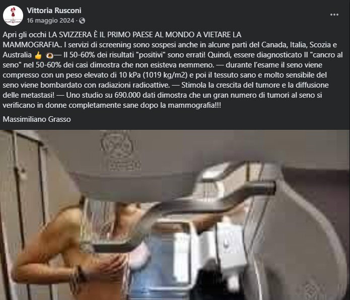 Mammografia e disinformazione criminale vol. 2 article-post
