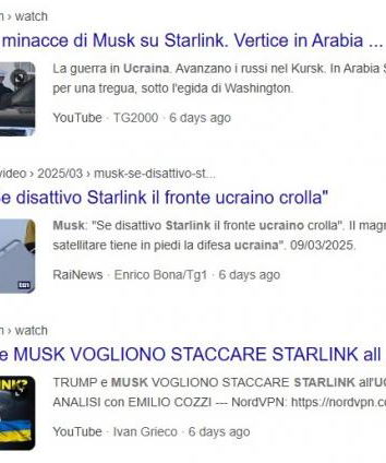 Musk, Starlink e le minacce