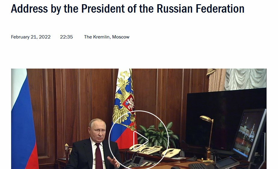 Il discorso di Putin – Tre anni dopo, le stesse bugie article-post