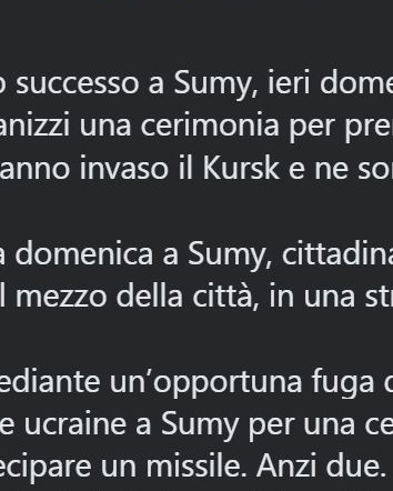 L’attacco di Sumy e la propaganda filo putiniana