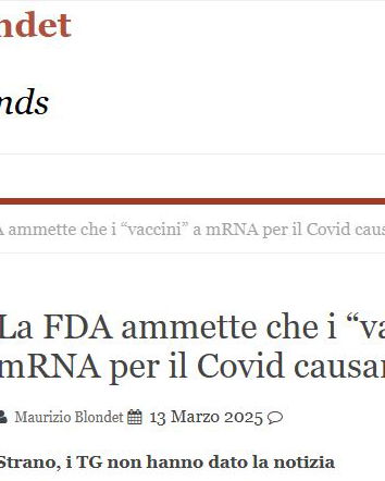 Blondet, i vaccini e Slay News