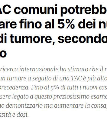 Le TAC e i tumori