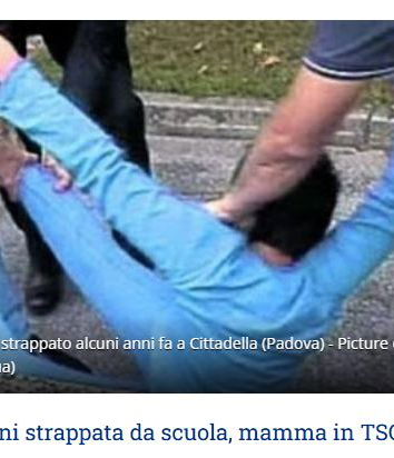 8 anni strappata da scuola