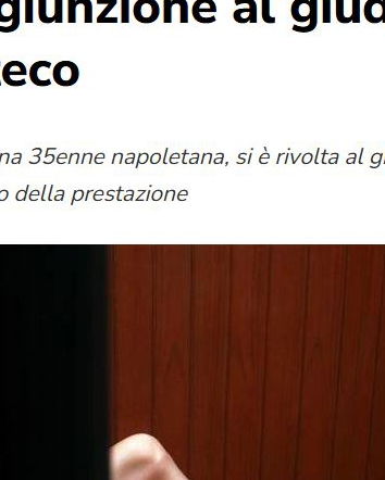 L’escort, il cliente che non paga e Giustitalia