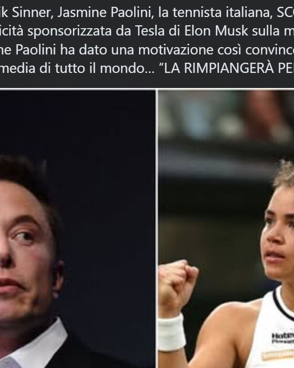 Sinner, Paolini e la pubblicità a Tesla article-post