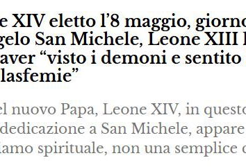 La visione demoniaca di Papa Leone XIII