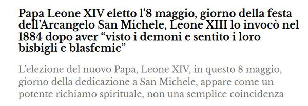 La visione demoniaca di Papa Leone XIII