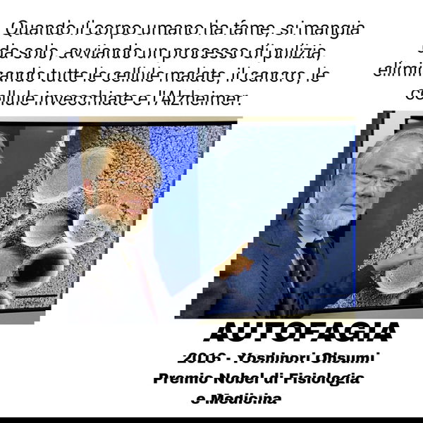 Yoshinori Ohsumi e il digiuno cura d’ogni male