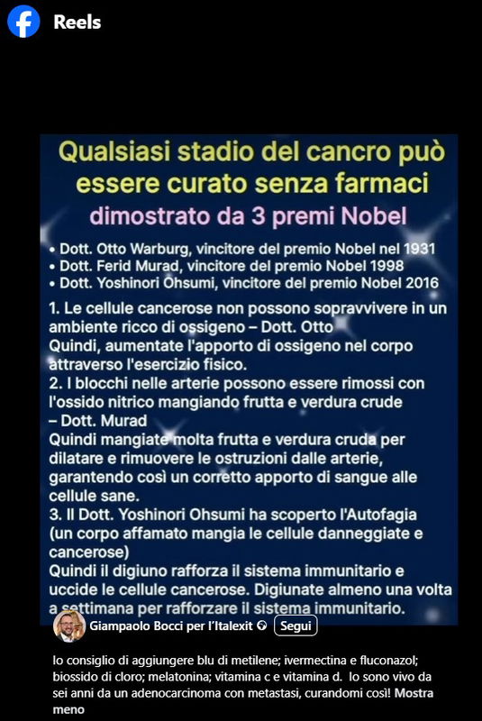 ItalExit e la pericolosa fuffa medica