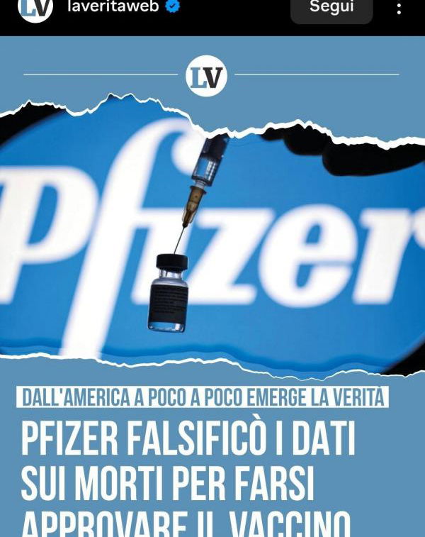 No, Pfizer non falsificò i dati sui morti article-post