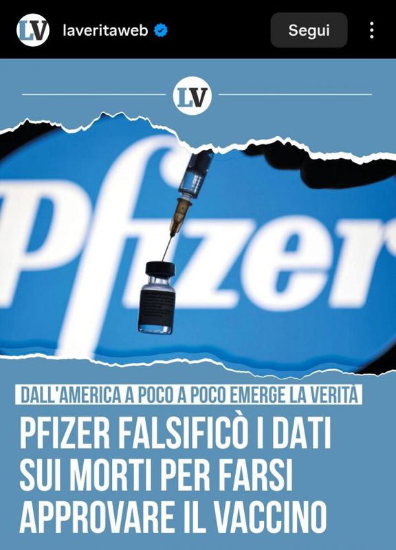 No, Pfizer non falsificò i dati sui morti