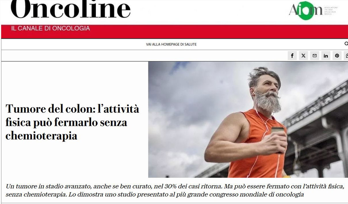 L’attività fisica, la chemio e il tumore al colon article-post
