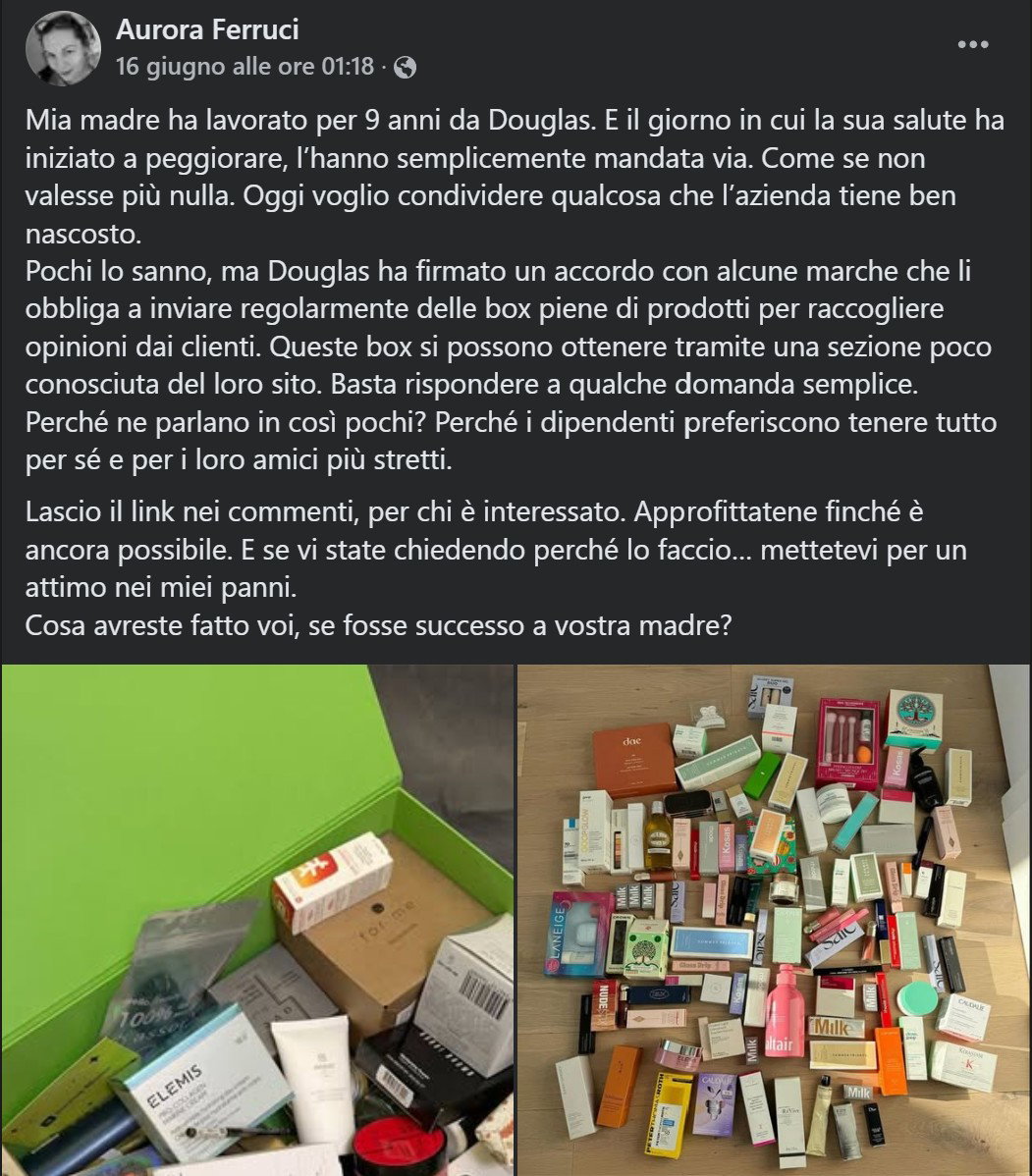 Ho la mamma malata… compra una box di Douglas article-post