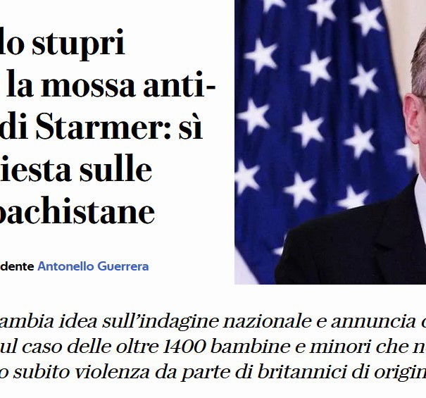 Grooming gang in UK e precisazioni article-post