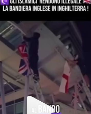 No, la bandiera inglese non è stata bandita in UK