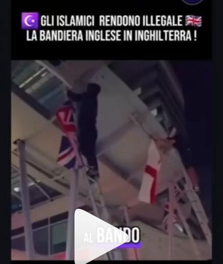 No, la bandiera inglese non è stata bandita in UK