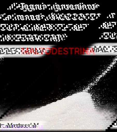 Maltodestrina e allarmismo un tanto al chilo article-post