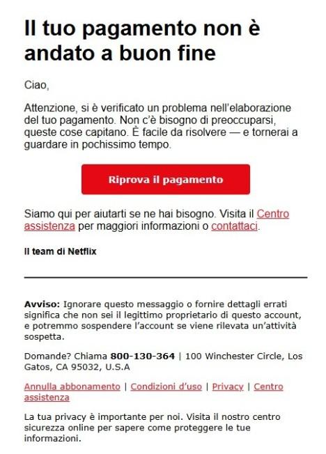 TRUFFA Netflix, riprova il pagamento article-post
