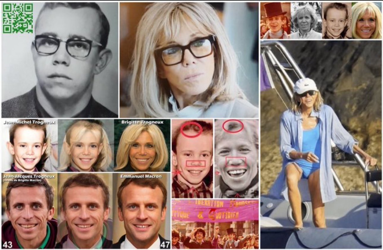 Esempi di transvestigation contro Brigitte Macron