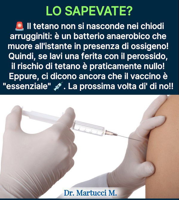 Tetano e pericolosa disinformazione