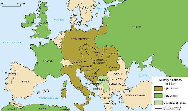 Sistema di alleanze europee nel 1914