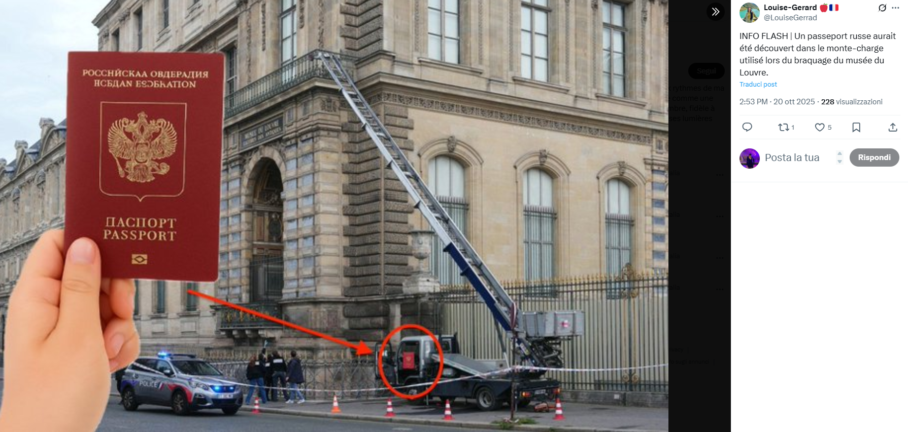 Louvre: l'ombra del Cremlino sul furto del secolo: